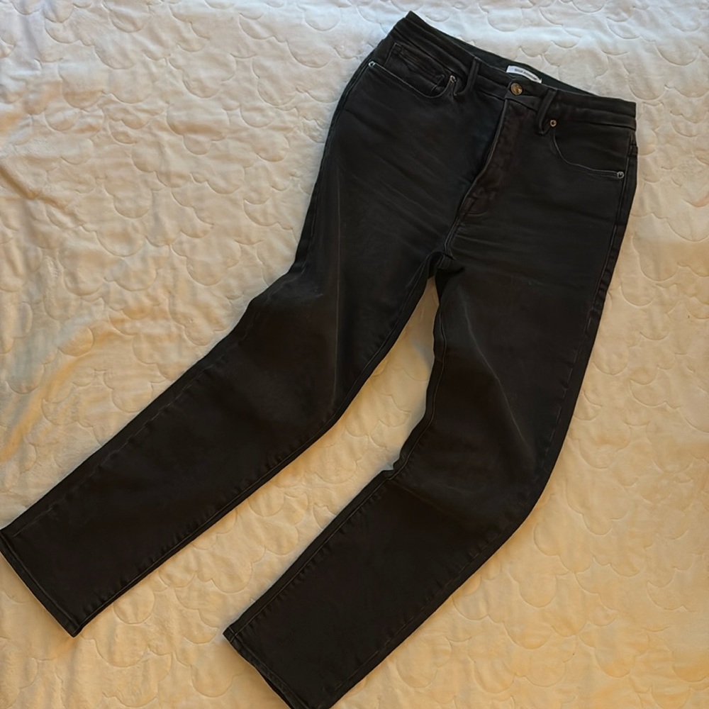 Good American black jeans